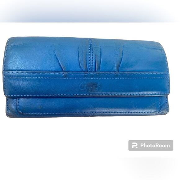 Coach Handbags - Coach Womens Long Leather Wallet in Kentucky Blue Lots of card storage.